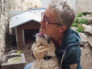 Brigitte von APAL Finikas im Einsatz bei den Kettenhunden